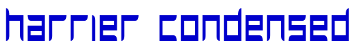 Harrier Condensed 字体